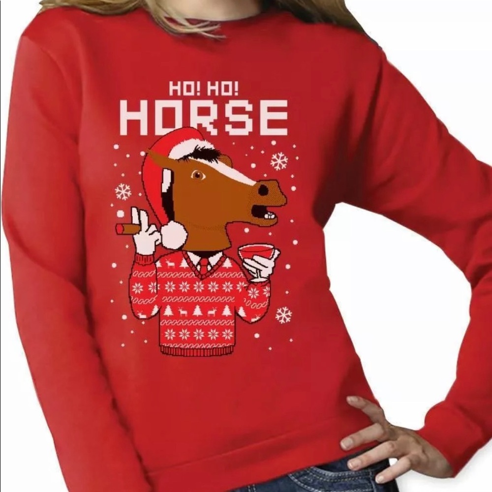 HO HO HORSE Christmas sweater